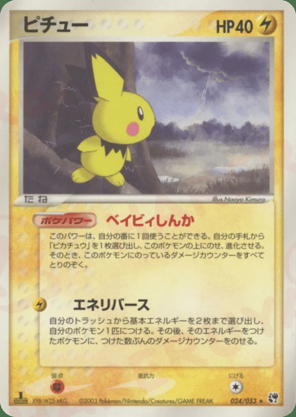 Pichu — Miracle of the Desert (JP) #24