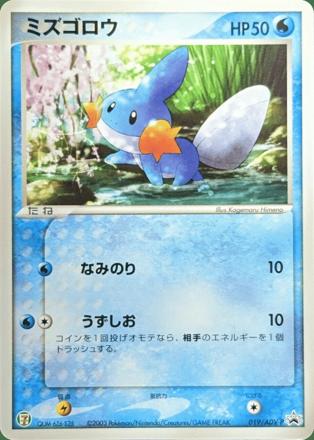 Mudkip — ADV Promos (JP) #19 Pokémon card
