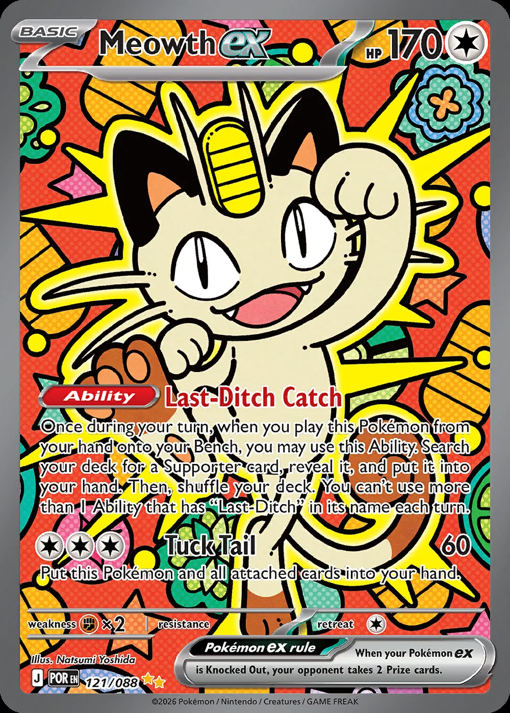 Meowth ex — Perfect Order #121