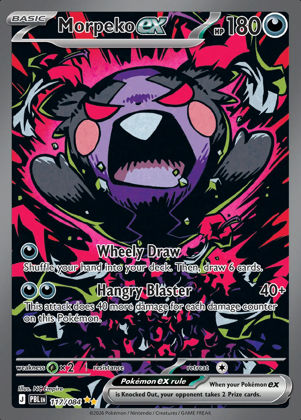 Morpeko ex — Pitch Black #117