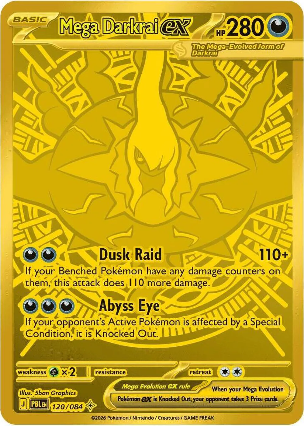 Mega Darkrai ex — Pitch Black #120