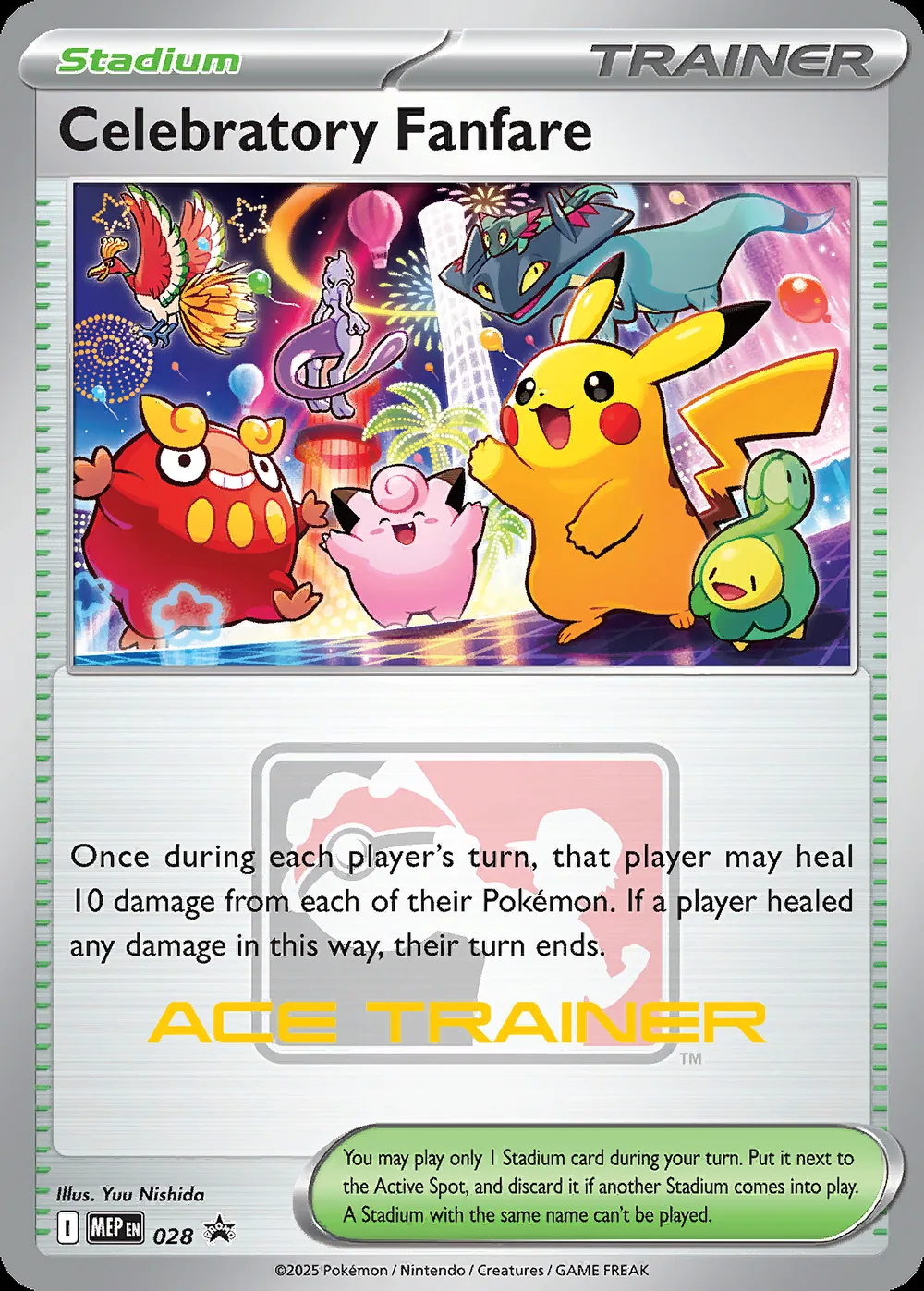 Celebratory Fanfare — Mega Evolution Black Star Promos #28 Pokémon card