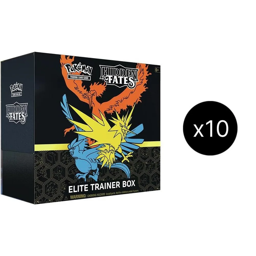 Hidden Fates Elite Trainer Box Case — Hidden Fates #— Pokémon card