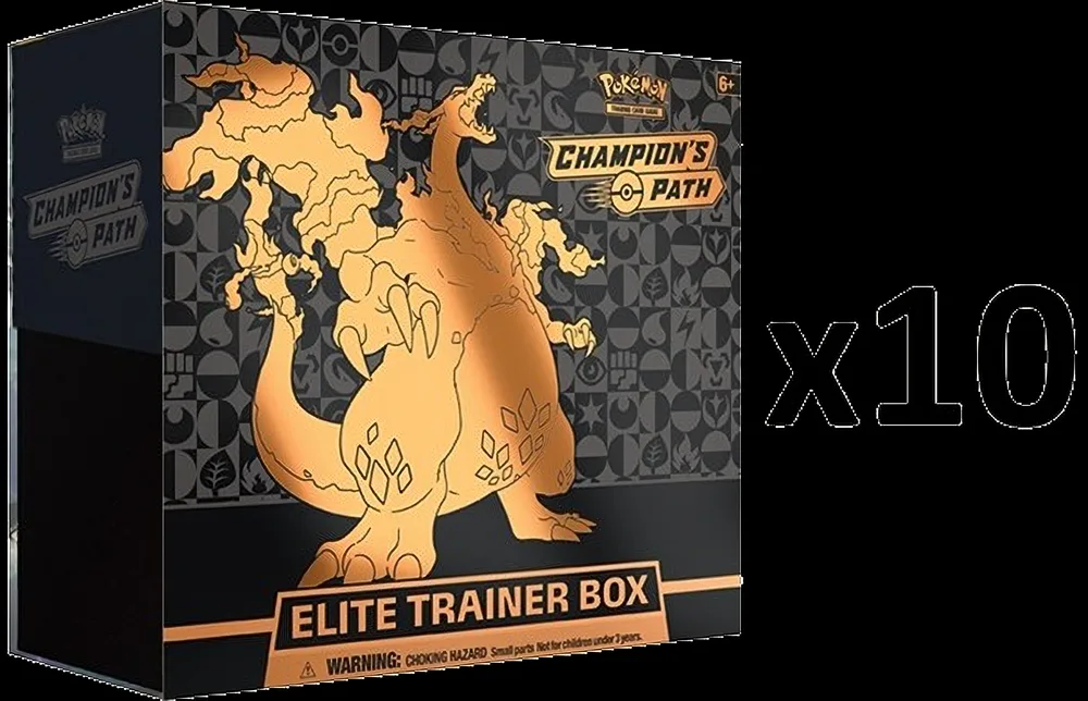 Champion's Path Elite Trainer Box Case — Champion's Path #— Pokémon card